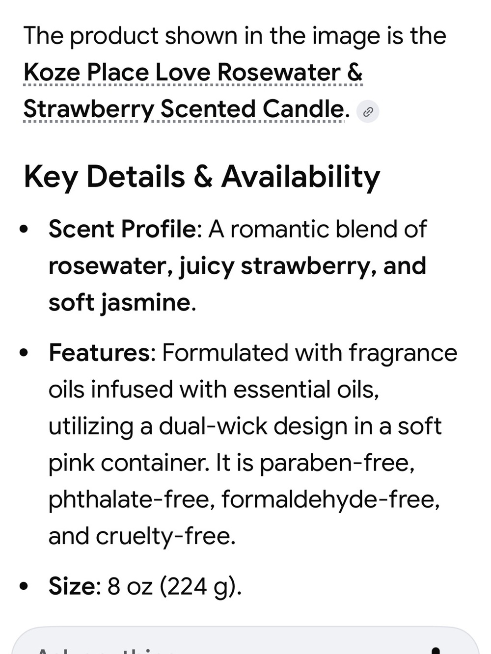 #2122**Kōze Place Love Room Filling Fragrance - Pink - Picture 6 of 11